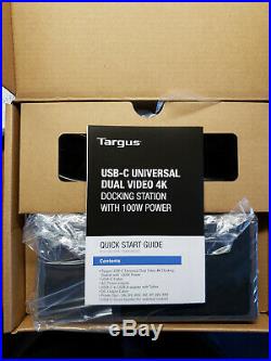 Targus USB-C Universal DV4K Docking Station with 100W Power