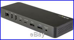 Thunderbolt 3 Dual 4K DisplayPort Docking Station with USB-C for Laptops