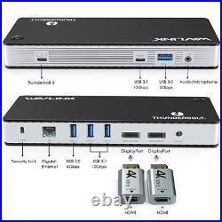 Thunderbolt 3 USB-C 8K Docking Station Dual 4K Docking Station 60W Charging
