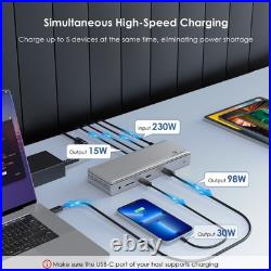 Thunderbolt 4 Docking Station 2x 4K Monitors 98W PD 2.5GbE 40Gbps Data Transfer Thunderbolt 4 Docking Station 2x 4K Monitors 98W PD 2.5GbE 40Gbps Data Transfer
