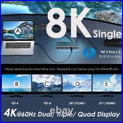 Thunderbolt 4 Docking Station 4x 4K Monitors 98W Charging 40Gbps Transfer Speed Thunderbolt 4 Docking Station 4x 4K Monitors 98W Charging 40Gbps Transfer Speed