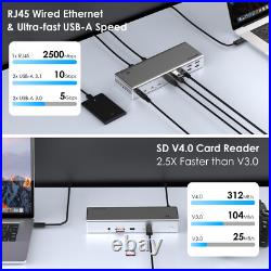 Thunderbolt 4 Docking Station 4x 4K Monitors 98W Charging 40Gbps Transfer Speed Thunderbolt 4 Docking Station 4x 4K Monitors 98W Charging 40Gbps Transfer Speed
