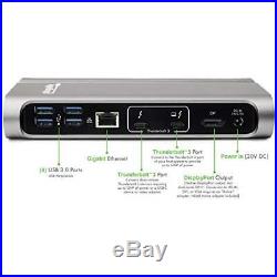 Thunderbolt 5 USB 3 Dock With Charging For MacBook Pro Docking Station Black