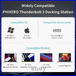 Thunderbolt Dock, USB C Docking Station, 16 In 1 Laptop Dock for Mac OS & Window