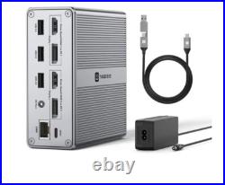 Tobenone 18-In-1 Docking Station USB 3.0/USB-C Dual Monitor Universal Dock (EU)