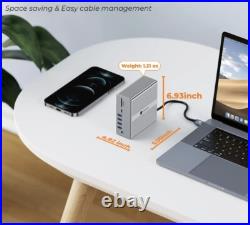 Tobenone 18-In-1 Docking Station USB 3.0/USB-C Dual Monitor Universal Dock (EU)