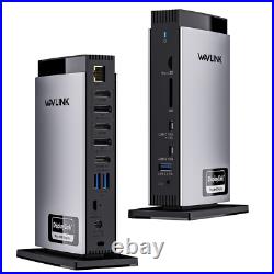 Triple 4K Display USB C Docking Station DisplayLink Dock 15IN1 for M1 M2 M3 Mac Triple 4K Display USB C Docking Station DisplayLink Dock 15IN1 for M1 M2 M3 Mac
