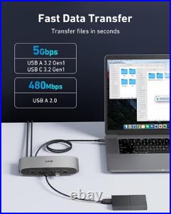 Triple Display 13in1 USB 3.2 C Docking Station Displaylink, 100W Charging Triple Display 13in1 USB 3.2 C Docking Station Displaylink, 100W Charging