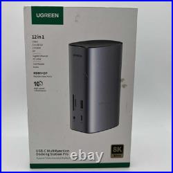 UGREEN 12-in-1 USB C Docking Station Supports 8K Triple Display Mac PC UGREEN 12-in-1 USB C Docking Station Supports 8K Triple Display Mac PC