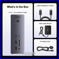 UGREEN Revodok Max 213, Thunderbolt 4 Dock (13-in-1)with Dual 4K@60Hz, 8k Display