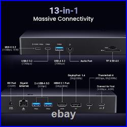 UGREEN Revodok Max 313, Thunderbolt 4 Dock (13-in-1) with Triple 4K@60Hz, Single UGREEN Revodok Max 313, Thunderbolt 4 Dock (13-in-1) with Triple 4K@60Hz, Single