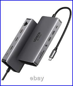 UGREEN Revodok USB C Docking Station, 11-in-1 USB C Hub Dual HDMI 4K@60Hz