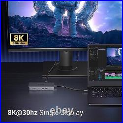 UGREEN Revodok USB C Docking Station, 11-in-1 USB C Hub Dual HDMI 4K@60Hz, Singl