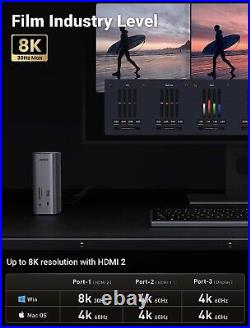 UGREEN Revodok USB C Docking Station with 100W GaN Charger 12-in-1 USB C Dock