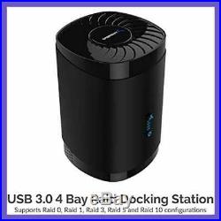 USB 3.0 2.5 4 Bay RAID Supporting Hard Drive/SSD Docking Station W Fan DS 4RSS