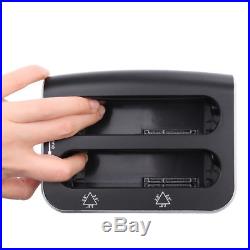 USB 3.0 Dual SATA HDD Hard Drive Docking Station Card Reader 2.5/3.5 SSD Bay