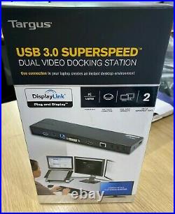 USB 3.0 SuperSpeedT Dual Video Docking Station with Power