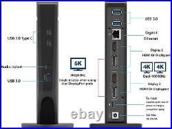 USB C 5K Dual 4K Display Docking Station 2 HDMI 2 DP 65W Charging 3xUSB3.0