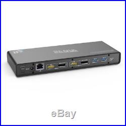 USB-C/A 5K Laptop Universal Docking Station, ZANYA 4K Dual Video Docking Station