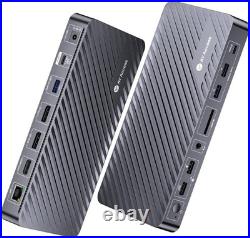 USB-C Docking Station AV Access 12-in-1 Triple Monitor 4K 100W PD Laptop Hub