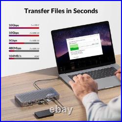 USB-C Docking Station AV Access 12-in-1 Triple Monitor 4K 100W PD Laptop Hub