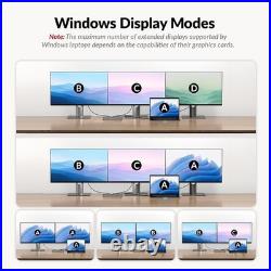 USB-C Docking Station AV Access 12-in-1 Triple Monitor 4K 100W PD Laptop Hub
