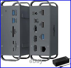 USB C Docking Station Dual Monitor 2 HDMI, Laptop Docking Station Triple Display USB C Docking Station Dual Monitor 2 HDMI, Laptop Docking Station Triple Display