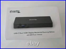 USB C Docking Station Dual Monitor 2 HDMI Ports, Power Delivery Dock For Windows USB C Docking Station Dual Monitor 2 HDMI Ports, Power Delivery Dock For Windows