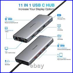 USB C Docking Station Dual Monitor HDMI for Laptop, HP Dell XPS 13/15, Multiport