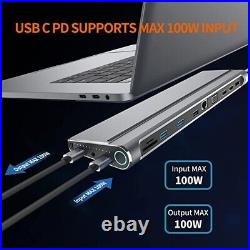 USB C Docking Station Dual Monitor, Laptop Dock with 3 USB 3.0, HDMI, DP, PD USB C Docking Station Dual Monitor, Laptop Dock with 3 USB 3.0, HDMI, DP, PD