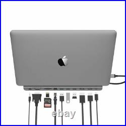 USB C Docking Station with 100W PD 4K HDMI Ethernet Card Reader for MacBook Pro