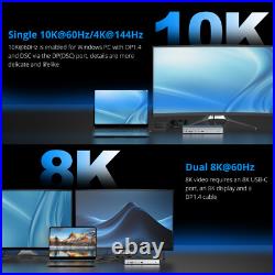 USB C Premium Docking Station Quad 4K Monitors 100W Charging 2x DP1.4 2x HDMI2.0 USB C Premium Docking Station Quad 4K Monitors 100W Charging 2x DP1.4 2x HDMI2.0