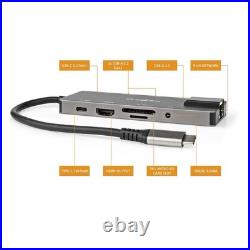 USB-C Thunderbolt Multiport Docking Station with 100w PD for Laptops & Macbooks
