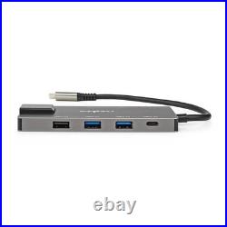 USB-C Thunderbolt Multiport Docking Station with 100w PD for Laptops & Macbooks