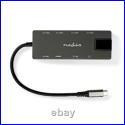 USB-C Thunderbolt Multiport Docking Station with 100w PD for Laptops & Macbooks