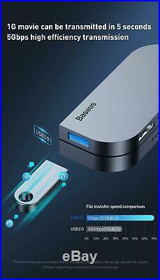 USB Hub HDMI Type C Pro Docking Station Card Reader 6 Ports MacBook iPad Pro