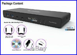 Ultra USB C Docking Station 4K Dual/5K Single Display with Laptop Power Delivery