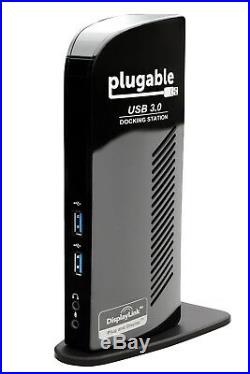 Universal Laptop Docking Station Windows USB 3.0 Dual Display Video Audio HDMI