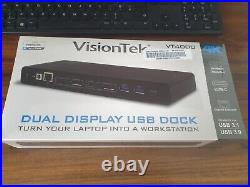 VisionTek VT4000 Universal Dual Display 4K USB 3.0 / Usb-C Docking Station +