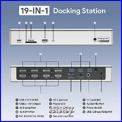 WAVLINK 19-in-1 USB C 4K@60Hz Quad Monitor Docking Station 180W AC Power Supply WAVLINK 19-in-1 USB C 4K@60Hz Quad Monitor Docking Station 180W AC Power Supply