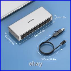 WAVLINK 19-in-1 USB C 4K@60Hz Quad Monitor Docking Station 180W AC Power Supply WAVLINK 19-in-1 USB C 4K@60Hz Quad Monitor Docking Station 180W AC Power Supply