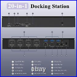 WAVLINK 20-In-1 Enterprise-Level Universal Docking Station, USB-C Quad Unboxed