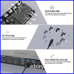 WAVLINK 20-In-1 Enterprise-Level Universal Docking Station, USB-C Quad Unboxed