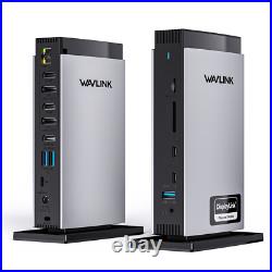 WAVLINK 3 Monitors DisplayLink Docking Station 100W Charging Gigabit Ethernet