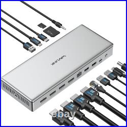 WAVLINK 4x DisplayPort DisplayLink Docking Station Dual 8K@60Hz Quad 4K@60Hz WAVLINK 4x DisplayPort DisplayLink Docking Station Dual 8K@60Hz Quad 4K@60Hz