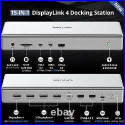 WAVLINK 4x DisplayPort DisplayLink Docking Station Dual 8K@60Hz Quad 4K@60Hz WAVLINK 4x DisplayPort DisplayLink Docking Station Dual 8K@60Hz Quad 4K@60Hz