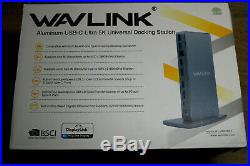 WAVLINK Aluminum USB 3.0 / USB C Ultra 5K Universal Docking Station (AM7377)
