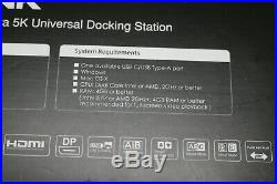 WAVLINK Aluminum USB 3.0 / USB C Ultra 5K Universal Docking Station (AM7377)