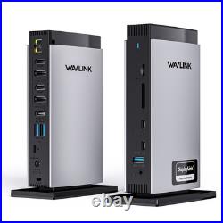 WAVLINK DisplayLink Docking Station Triple 4K@60Hz HDMI & DisplayPort PD 100W