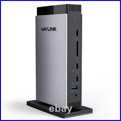WAVLINK DisplayLink Docking Station Triple 4K@60Hz HDMI & DisplayPort PD 100W